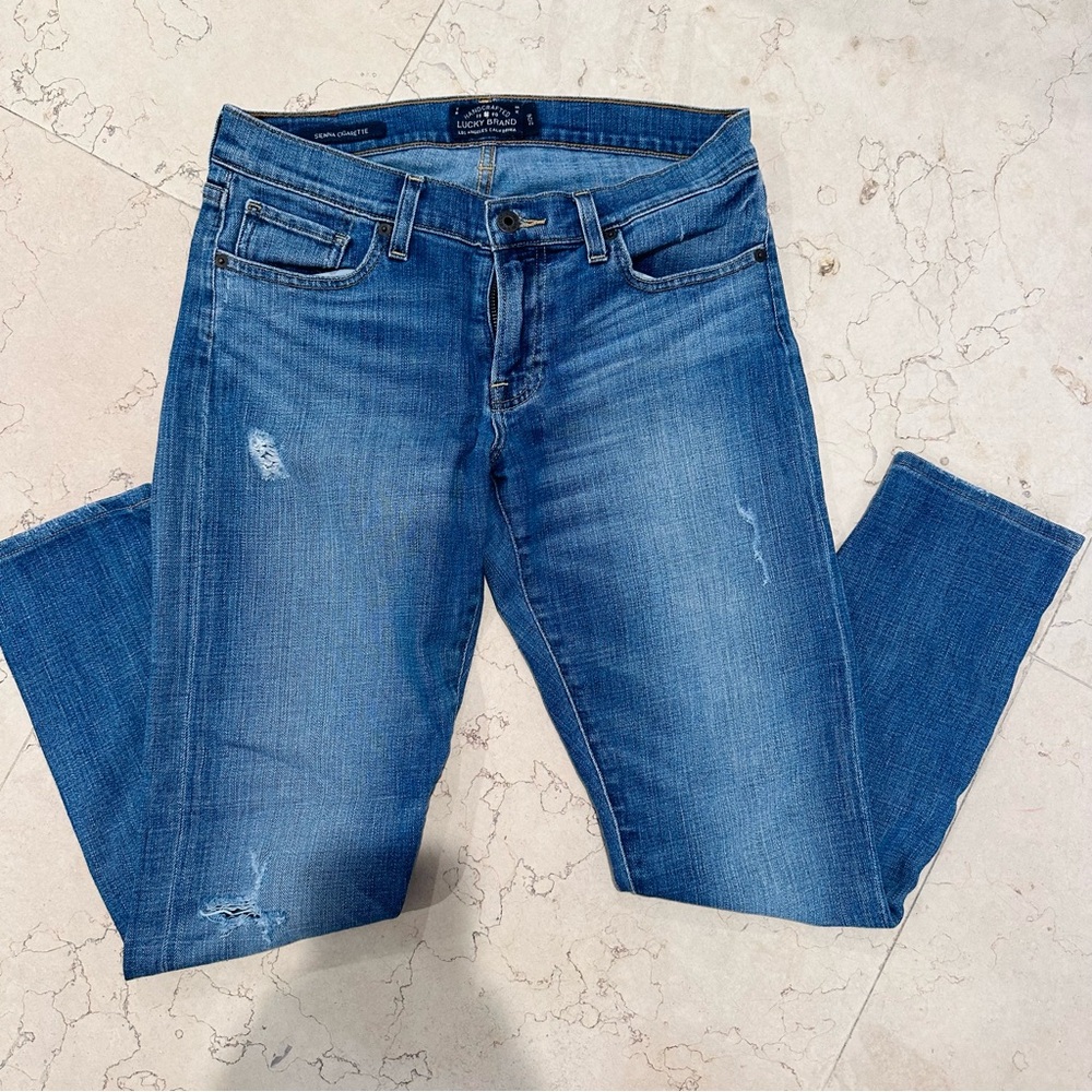 Lucky Brand Sienna Cigarette Jeans size 2/26 EUC - Picture 6 of 14